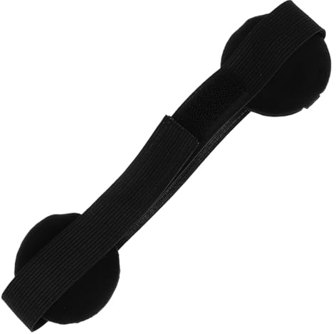 Homoyoyo Elastic Wig Bands Ear Muffs 2.5cm Black Adjustable Lace Melting Band for Wigs Hairline Grip Headband for Lace Front Styling