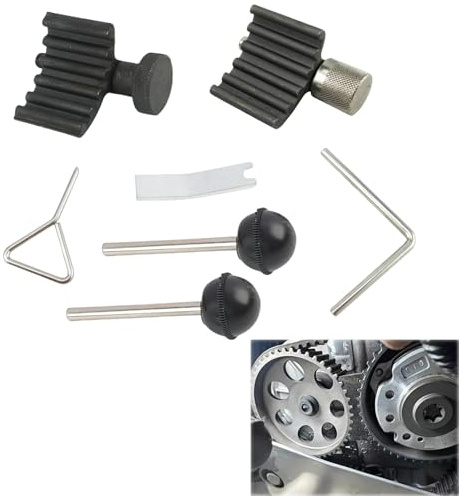 Riybyds 7 Pièces Outil de Calage de Moteur, Kit Calage Distribution, Goupille de Blocage, Outils de Réglage pour Moteurs Vilebrequin, Compatible pour 1.4, 1.6, 1.9, 2.0 TDI, SDI, Robuste et Durable