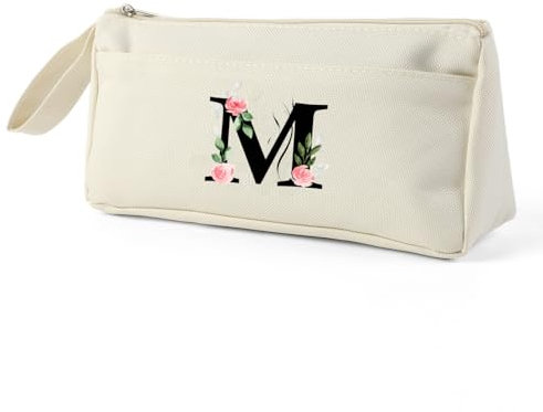 Blisswave Original Federmäppchen, A-Z Personalisierte Mäppchen mit Namen, Einfachem und Modernem Stil modischer Bleistifttasche, geeignet für Geschenke an Lehrer, Schüler, Kollegen und Schwestern