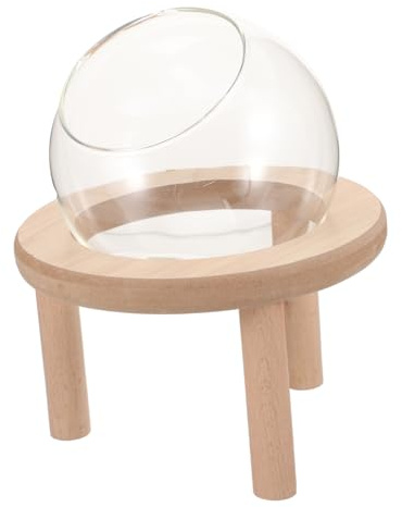 Milisten Small Hamster Bathroom Transparent Glass Sand Bath Box for Hamsters Mice Small Pets Practical Bathing Toilet Area with Smooth Edges Easy to Clean Observe Bathing Activities