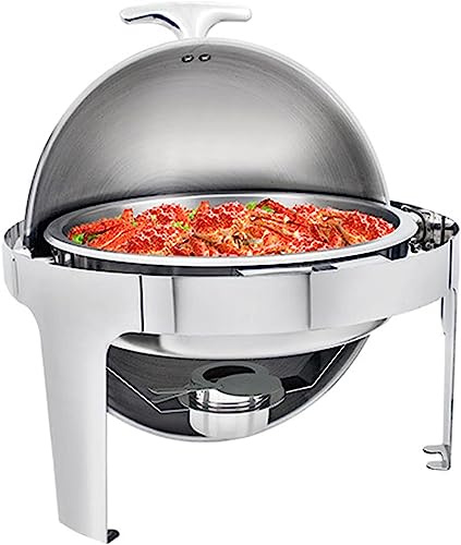 Service de chauffage alimentaire – Assiette isotherme en acier inoxydable avec couvercle en verre, ensemble de casseroles pour restauration, capacité de 6 L