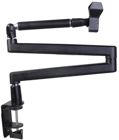 Desk Mic Stand Arm Long Adjustable Microphone Holder Holder Flexible Clamp For Podcast Mount Voice Over Arm Stand