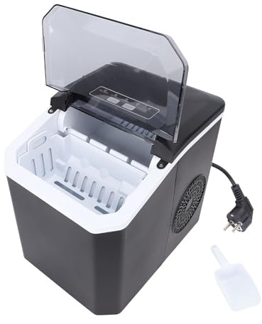 Macchina per il ghiaccio da banco Funzione autopulente 9 cubetti in 6 minuti Macchina per il ghiaccio portatile per domestica con serbatoio dell'acqua da 1,3 litri