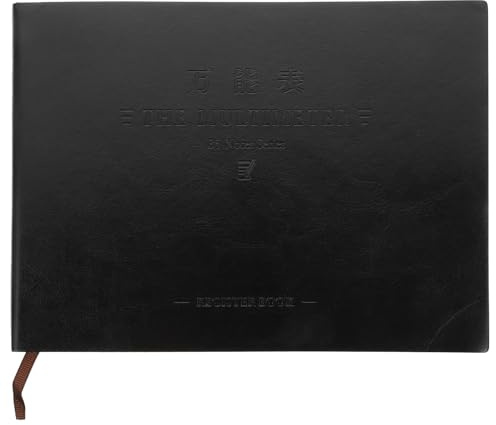 GARIOUANS Libro de Contabilidad Práctico y Versátil Formato Horizontal Apaisado 320 Páginas Papel Suave Tapa Negra Manual de Formularios para Uso Personal y Profesional