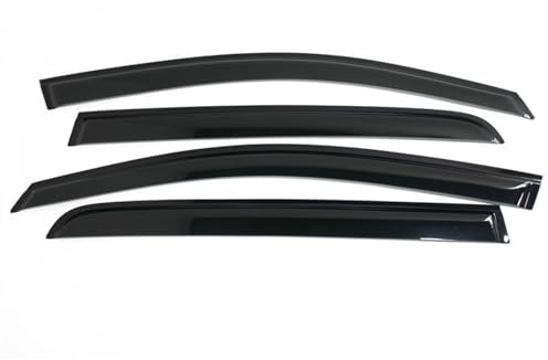 SQWDWEGF Car Windabweiser Seitenfensterabweiser Für VW Für Golf 5 V Für MK5 Für TDI Für GTI R32 2004–2008 Sonnen- Und Regenschutz Türvisier Wetterschutz Abweiser Windabweiser