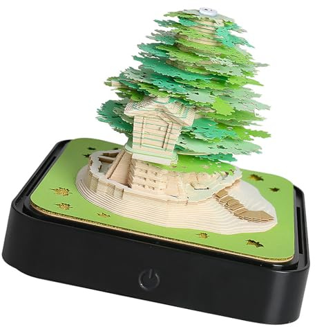 2025 3D Scultura di Carta Calendario Strappabile Scrivania Note Pad Ornamento Da Tavolo Tearable Notepad Timepiece Calendario Da Collezione