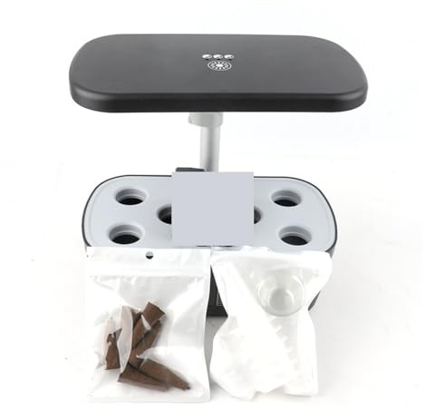 Torre Idroponica, idroponico for interni Fioriera for verdure intelligente Piante for la casa Scatola for coltivazione Lampada for crescita a LED Attrezzature for fuori suolo(6Holes Planter)