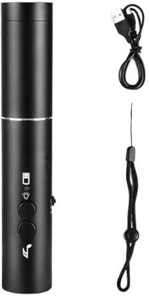 Sifflet électronique en d'aluminium, lampe de poche portable incluse, gadget de sport professionnel pour la sécurité | Parfait pour l'entraînement de football, gym, salle de classe