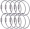 BlueCosto - Wire Keychain Cable - 10 Pack, 6.7” / 17cm - 2mm Thick Stainless Steel Keyring Wire Loops w/Secure Screw Lock for Hanging Luggage Tags & Organising Keys