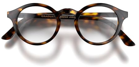 LONDON MOLE® Graduate reading glasses | Cool round panto shaped readers | Men’s Women’s Unisex | Spring hinges