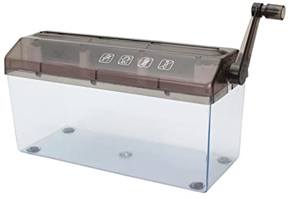 Manueller Aktenvernichter, A4, tragbar, mit Kurbel, für Zuhause, Büro, Schule, professionell, für Banknoten, kleine Notizen und Buchstaben