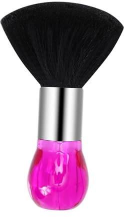 MUSISALY Brosse De Nettoyage De Cheveux Cassés Souple Pour Salon Avec Manche Cristal Brosse De Cou Époussetage Des Cheveux Après Coupe Poils Hautement Denses Et Confortables