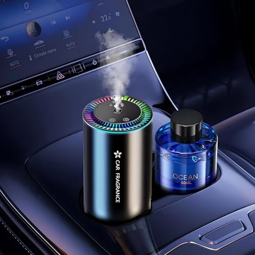 2025 Bil Luftrenare 50ml Parfym (Colognee), Elektrisk Doftspridare, Ultraljudsförstärkare, 3 Läge, Automatisk På/Av, Inbyggt Batteri, Aromadiffusor (Havsbris) BJ-577