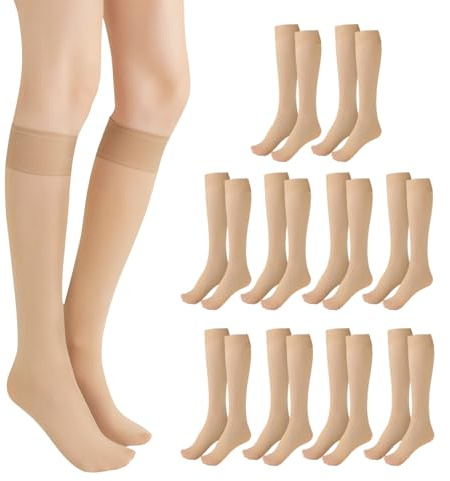 Pop Socks Women Knee High, Breathable Knee High Socks 15 Denier for Women