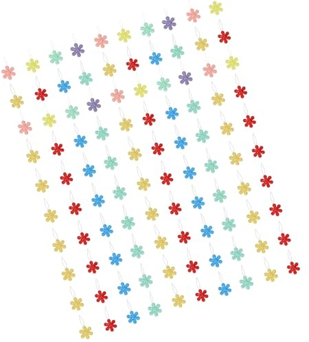 Lot de 100 enfile-aiguilles à fleurs ergonomiques pour couture et tricot - Outil de bricolage bas pour personnes âgées