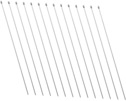 BATHVEVE 200 Piezas Bridas Metálicas de Acero Inoxidable de Resistente para Fijación de Cables Reparación de y Sujeción de Tuberías Aptas para Exteriores Industria