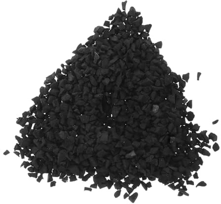 IWOWHERO Gránulos de Caucho Reciclado para Relleno de Césped Artificial, 1,9 Kg Bolsa, Material de Relleno para Campos Deportivos y Superficies de Césped, Mejora Drenaje y Absorción