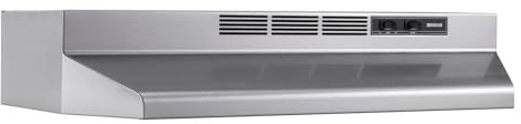 Broan-NuTone 4130SF Fingerprint Resistant Ductless Under-Cabinet Range Hood, 30-Inch, Stainless Finish with Print Guard