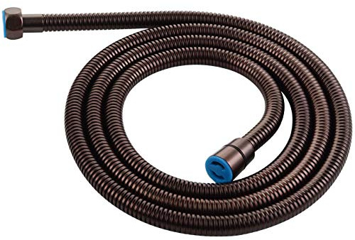 Angle Simple Handheld Shower Hose Replacement G 1/2 Thread Type, Stainless Steel Flexible Shower Head Hose Extra Long, 79 Inches, Oil Rubbed Bronze