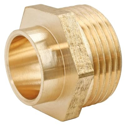 SOMATHERM FOR YOU, Raccord laiton à souder droit Ø22, mâle 20/27 pour tube cuivre - Idéal pour plomberie, réseaux d'eau sanitaire et chauffage - Étanchéité filet ou joint plat