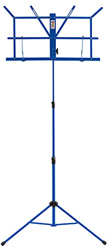 TIGER MS07 Notenständer, faltbar, bunt, tragbar, Notenhalter, Blau