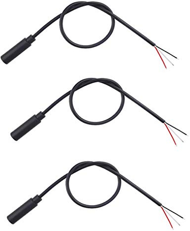 6-teilige 3,5-mm-Buchse zum blanken Draht mit offenem Ende TRS 3-polige Stereo-1/8-Zoll-3,5-mm-Klinkenstecker-Audiokabelersatz für die Reparatur von Kopfhörerkabeln 29 cm
