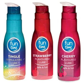 Fun time Lubricants - 225 ml (Tingle, Cherry, Strawberry, 225 ml)