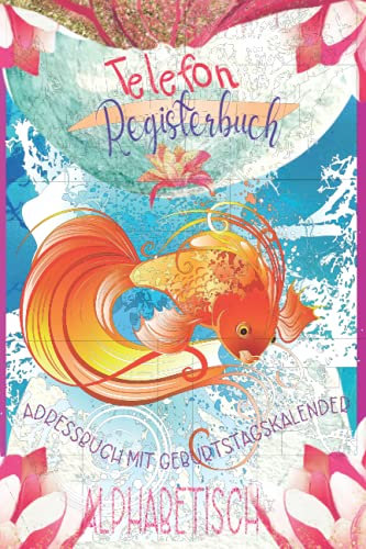 Adressenbuch: Telefon Und Adressbuch mit Geburtstagskalender - Große Schrift A5 Klein Adressenbuch Telefon register