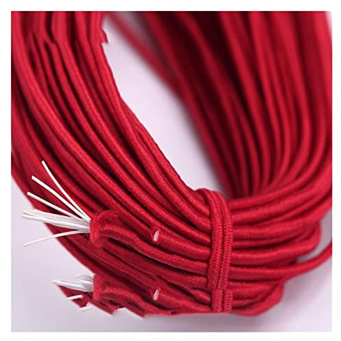 ZZSRJ Banda de elástica de 2 mm de Cuerda elástica de la Cuerda elástica Correo de Goma de Goma Cordera de Cuerda con Cuentas de Cuerda for Ropa de Coser (Color : 03, Width : 2mm)