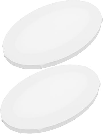 MAGICLULU 2pcs Irregular Oil Painting Panel Acrylic Porch Decorative Drawing Board Canvas Painting Cloth for Students Artists Oval Style