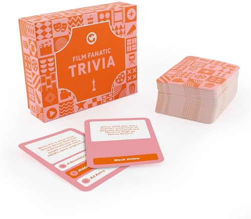 Ginger Fox Ultimate Movie Trivia Card Game | Test Your Silver Screen Knowledge! | A Must-Have for Movie Buffs, Film Fanatics & Cinema Lovers | Fun Party Quiz for 2+ Players | Great Gift | Ages 14+