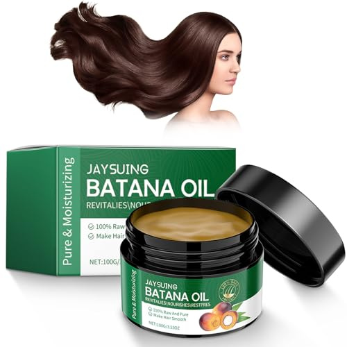 Bio Batana Öl für Haare, 100g Bio Batana Öl für Haarwachstum, Batana Haarspülung, 100%% Natürliche Batana-Haarcreme, für Gesünderes, Dickeres, Glatter Haar