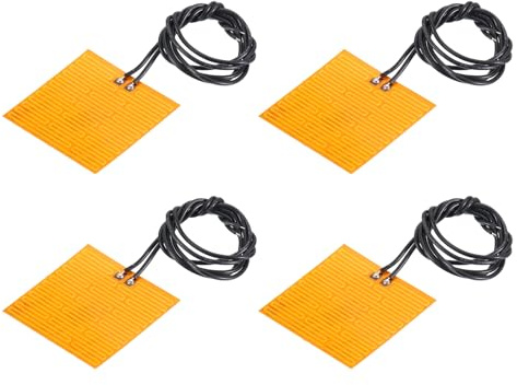 QUARKZMAN Placa Calefactora de Película 3,9W 3,7V Poliimida Térmica Almohadilla Adhesivo PI Calentador Elementos Película 36mmx24mm Calentador Tira Paquete de 4