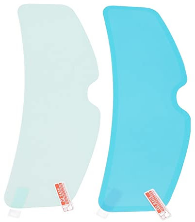 Qqmora Pellicola per Visiera per Casco, Toppa Antipioggia per Casco Interno Esterno Pasta Ad Alta Trasparenza Formato Intero 24,5 Cm/9,6 Pollici per Moto,Profumo Pendente