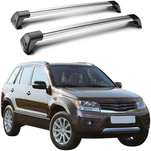 2 Pezzi Barra Portapacchi per Suzuki Grand Vitara 2005 2006 2007 2008 2009 2010 2011 2012 2013 2014 2015 2016 2017 2018 2019 2020 Barre Portatutto in Alluminio Supporti per biciclette,A