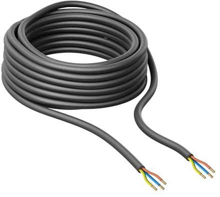 ledscom.de Außenkabel, 25 m, schwarz, 3 x 0,75 mm², H05RN-F