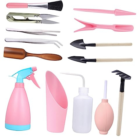 INOOMP Kit De Plantation Miniatures pour Outils De Jardinage Pelle Et Râteau pour Transplantation De Bonsaïs Compacte