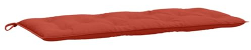 vidaXL Gartenbank-Auflage Melange Rot 120x50x7 cm Stoff