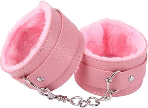 Plüschhandschellen - Rosa Handschellen - Plüsch - BDSM - Anfänger - Bequem - Flauschig - Verstellbar, New Age Devi