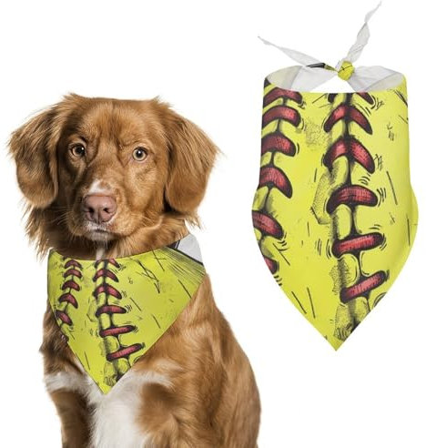 Hund Bandanas Softball Hundeschal Latztuch Für Haustiere Large: 70 * 30 cm