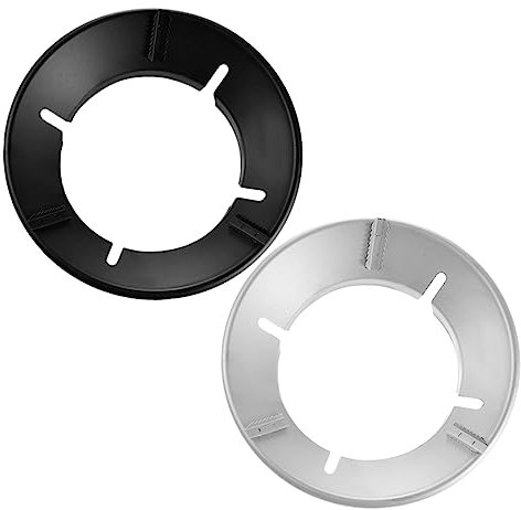 jojofuny 2pcs Windshield Energy Gathering Disk for Wok Support Metal Wok Stand Used for Gas Stoves