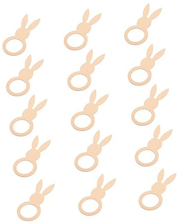 COLLBATH 15 Stücke Bunny-förmigen Serviette Ostern Für Tisch Einstellung Entzückende Ostern Dekorationen