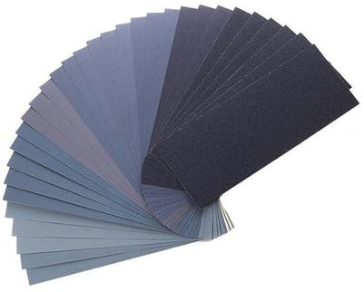 10 piezas de papel de lija para agua para pulir, 9 x 3,6 pulgadas, 60#-2000#, grano 2000, 10 piezas