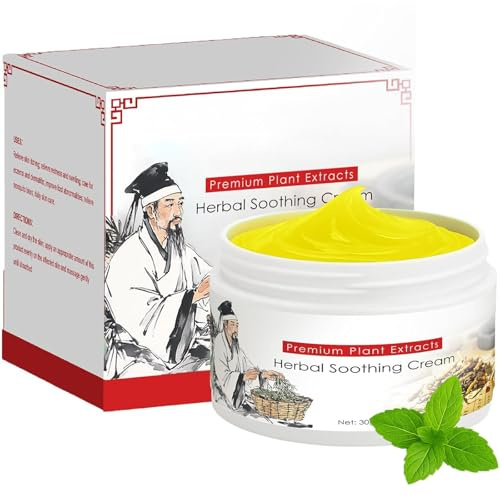Rulinal Herbal Soothing Cream, An𝘁𝗶b𝗮c𝘁erial Natural Soothing P𝘀𝗼𝗿i𝗮𝘀is E𝗰z𝗲𝗺a Crema, Herbal Ointment for Natural Relief of Skin Problems, Chinese Balm for Men Women