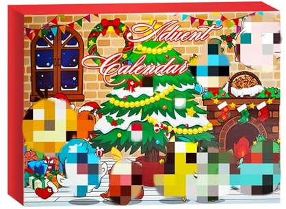 Calendrier de l'avent 2025, Calendrier de l avent de compte à rebours de Noël avec 24 Figurine