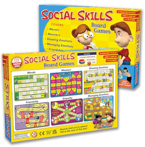 Didax 500063 Social Skills Group Activities, 6 Board Games