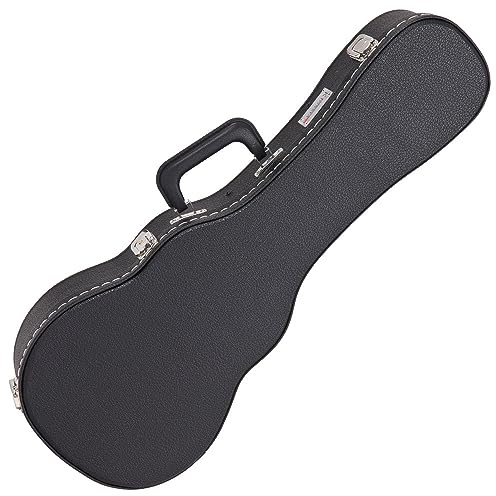 Kinsman KUC12 Regular Hardshell Concert Ukulele Guitar Case - Black