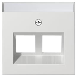 Gira 2640 27 Steckdosenabdeckung, RJ-45, Farbe: Weiß