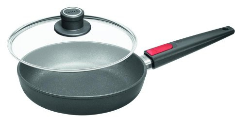 Woll Nowo Titanium Gusstopf mit hoher Rand, mit abnehmbarem Stiel, Verschiedene Modelle 28cmxinklusive Glasdeckel