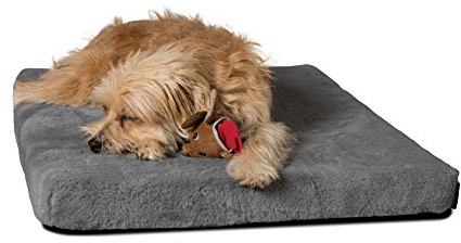 TrendPet VitaMedog - Viskoelastische Matratze Hundebett für Hunde grau (90x65cm)